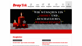 What Draytek.de website looked like in 2021 (2 years ago)