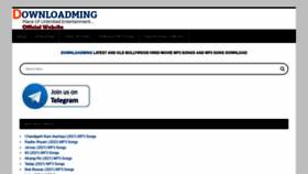 What Downloadming.me website looked like in 2021 (2 years ago)