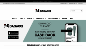 What Dagacci.com website looked like in 2021 (2 years ago)