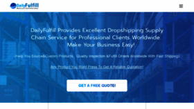 What Dailyfulfill.com website looked like in 2021 (4 years ago)