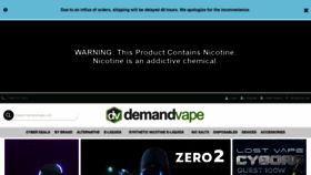 What Demandvape.com website looked like in 2021 (2 years ago)