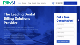 What Dentalrevu.com website looked like in 2021 (2 years ago)