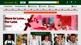 What Dollarama.com website looked like in 2022 (2 years ago)