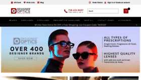 What Designeroptics.com website looked like in 2022 (2 years ago)