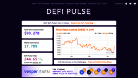 What Defipulse.com website looked like in 2022 (2 years ago)