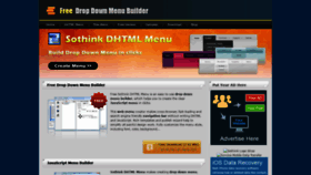 What Dhtml-menu-builder.com website looked like in 2022 (2 years ago)