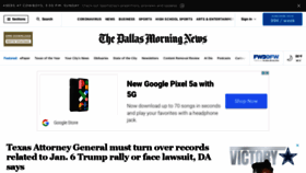 What Dallasnews.com website looked like in 2022 (2 years ago)