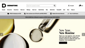 What Dermstore.com website looked like in 2022 (2 years ago)