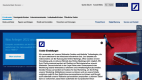 What Deutsche-bank.de website looked like in 2022 (2 years ago)