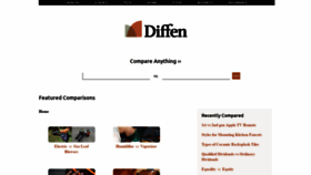 What Diffen.com website looked like in 2022 (2 years ago)