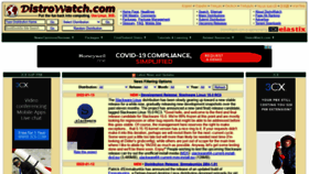 What Distrowatch.com website looked like in 2022 (2 years ago)