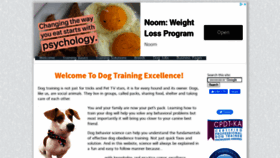 What Dog-training-excellence.com website looked like in 2022 (2 years ago)