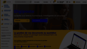 What Digiposte.fr website looked like in 2022 (2 years ago)