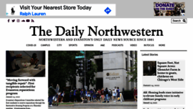 What Dailynorthwestern.com website looked like in 2022 (2 years ago)