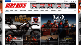 What Dirtbikemagazine.com website looked like in 2022 (2 years ago)