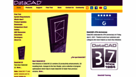 What Datacad.com website looked like in 2022 (2 years ago)