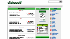 What Dialcode.org website looked like in 2022 (2 years ago)