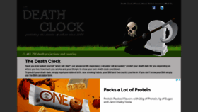 What Death-clock.org website looked like in 2022 (2 years ago)