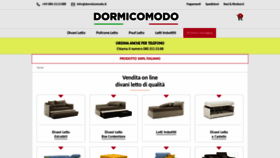 What Dormicomodo.it website looked like in 2022 (2 years ago)