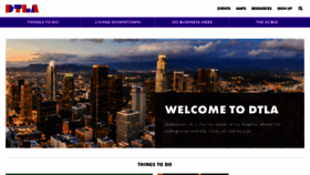 What Downtownla.com website looked like in 2022 (2 years ago)