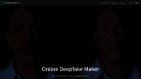 What Deepfakesweb.com website looked like in 2022 (2 years ago)