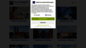 What Deutschakademie.de website looked like in 2022 (2 years ago)