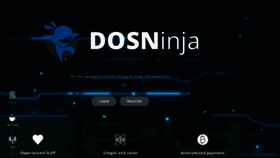 What Dosninja.net website looked like in 2022 (2 years ago)