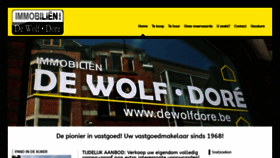 What Dewolfdore.be website looked like in 2022 (2 years ago)