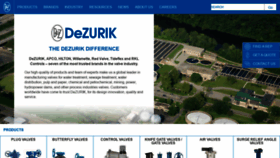 What Dezurik.com website looked like in 2022 (2 years ago)