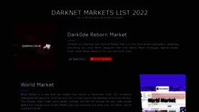 What Darkmarketlinkspro.com website looked like in 2022 (2 years ago)
