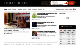 What Dailybhutan.com website looked like in 2022 (2 years ago)