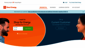 What Directenergy.com website looked like in 2022 (2 years ago)