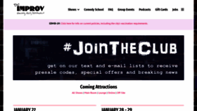 What Dcimprov.com website looked like in 2022 (2 years ago)