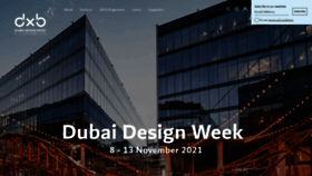 What Dubaidesignweek.ae website looked like in 2022 (2 years ago)