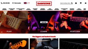 What Dawsons.co.uk website looked like in 2022 (2 years ago)