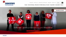 What Diakoneo.de website looked like in 2022 (4 years ago)