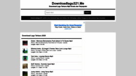 What Downloadlagu321.me website looked like in 2022 (2 years ago)