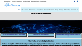 What Dryicedirectory.com website looked like in 2022 (2 years ago)