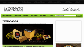 What Dadonato.com website looked like in 2011 (13 years ago)
