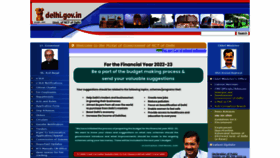 What Delhigovt.nic.in website looked like in 2022 (2 years ago)