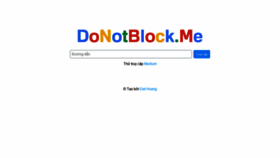 What Donotblock.me website looked like in 2022 (2 years ago)
