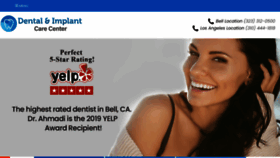 What Dentalandimplantcare.com website looked like in 2022 (2 years ago)
