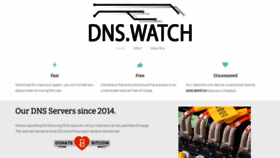 What Dns.watch website looked like in 2022 (2 years ago)