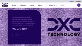 What Dxc.com website looked like in 2022 (2 years ago)