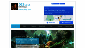 What D1stats.ru website looked like in 2022 (2 years ago)