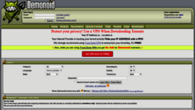 What Demonoid.is website looked like in 2022 (2 years ago)