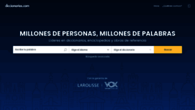 What Diccionarios.com website looked like in 2022 (2 years ago)