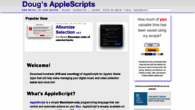 What Dougscripts.com website looked like in 2022 (2 years ago)
