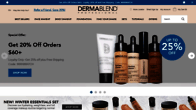 What Dermablend.com website looked like in 2022 (2 years ago)