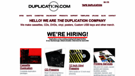 What Duplication.ca website looked like in 2022 (2 years ago)